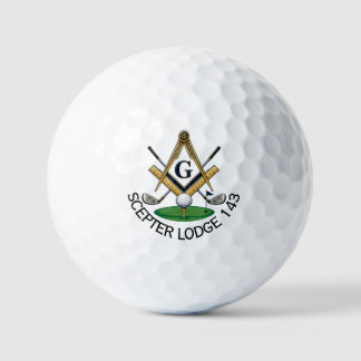 Balles de golf maçonniques personnalisées