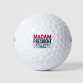 Balles De Golf Madame la Présidente Kamala Harris 2024 Vote Democ (Devant)