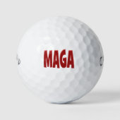 Balles De Golf MAGA avec texte rouge Boules de golf (Devant)