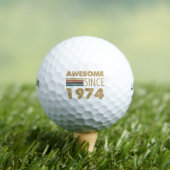 Balles De Golf Magnifique depuis 1974 50e anniversaire (T-shirt Insitu)