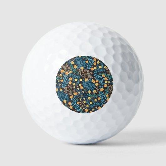 Balles De Golf Main florale dessinée : Créative sans fil (Recto)