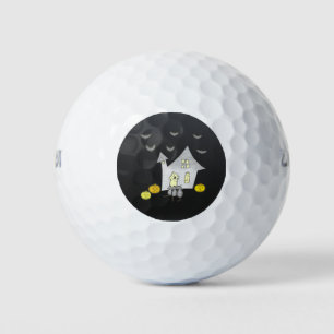 Balles De Golf Maison d'Halloween, Chats noirs, Chats, Chauves-so