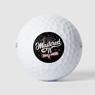 Balles De Golf Maîtrise Il Maîtrise Diplômé MBA