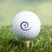 Balles De Golf Mal OeilMal Oeil Artiste Bleu Grec (T-shirt Insitu)