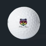 Balles De Golf Mama Bear Multicolored Bear Logo<br><div class="desc">Beautiful rainbow bear. Reads Mama Bear. Buy for a Mothers Day gift. Christmas present,  or a Happy Birthday gift. Buy for yourself,  mom,  grandma,  sister,  friend,  aunt,  or anyone.</div>