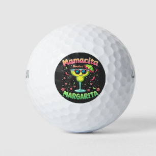 Balles De Golf Mamacita a besoin d'une Margarita Cinco De Mayo Pa