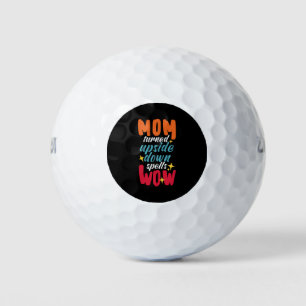 Balles De Golf Maman S'Est Tournée Vers Le Bas Les Sons Waouh ! -