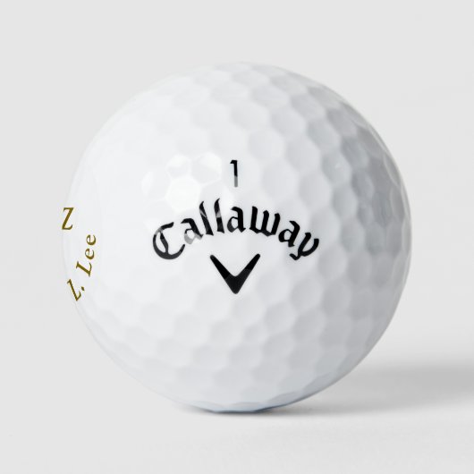 Balles De Golf Man Playing Golf Elegant Monogram (Logo)