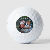 Balles De Golf Mandarin Duck Fun Love Nom de l'eau (Devant)