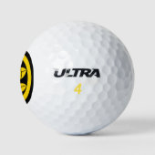 Balles De Golf Mandarine en cercle (Logo)
