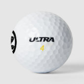 Balles De Golf mandarine en cercle (Logo)