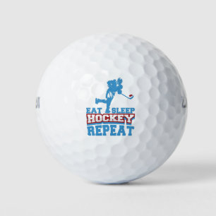 Balles De Golf Mangez Sleep Hockey Répéter drôle pour les joueurs