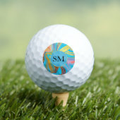 Balles De Golf Marbre Doré Azur (T-shirt Insitu)