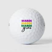 Balles De Golf Mardi Gras (Devant)