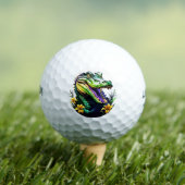 Balles De Golf Mardi Gras Alligator (T-shirt Insitu)