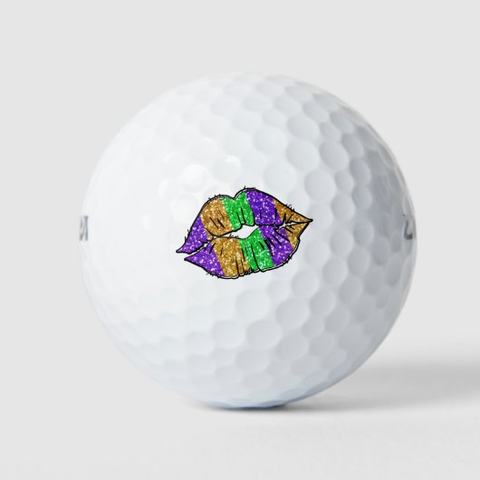 Balles De Golf Mardi Gras Kiss Golf Balls (Devant)