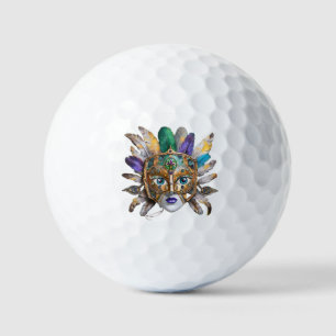Balles De Golf Mardi Gras Météo et Masque Métal