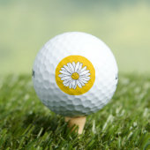Balles De Golf Marguerite jaune et blanc 2 (T-shirt Insitu)