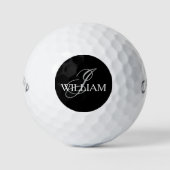 Balles De Golf Mariage Best Man Cadeau Monogramme Cool Cute Custo (Devant)