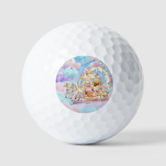 Balles De Golf Mariage de chiot mignon Carrosse de conte de fée