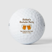 Balles De Golf Mariage de la fête de bachelor Favor Bière Cheers (Devant)