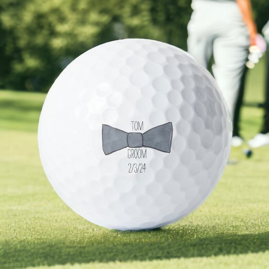 Balles De Golf Mariage Groom personnalisé