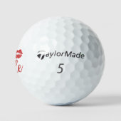 Balles De Golf Mariée aux lèvres rouges golf (Logo)
