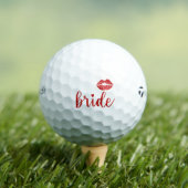 Balles De Golf Mariée aux lèvres rouges golf (T-shirt Insitu)