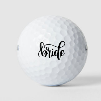 Balles De Golf Mariée écriture noire