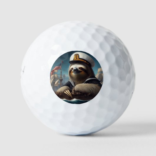 Balles De Golf Marin Paresseux (Devant)