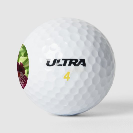 Balles De Golf Maroon Orchids II (Logo)