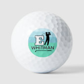 Balles De Golf Marque initiale E personnalisée - identifier les g (Recto)