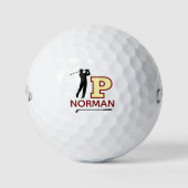 Balles De Golf Marque initiale personnalisée pour identifier les (Devant)