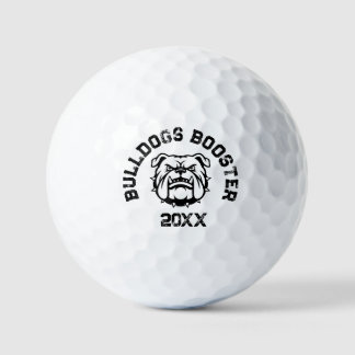 Balles De Golf Mascotte personnalisée de l'école Bulldog