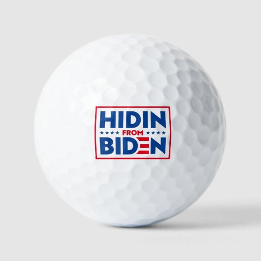 Balles De Golf Masquer Biden, drôle anti Biden (Recto)