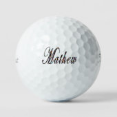 Balles De Golf Mathew Nom Fait Avec Des Friandises, (Recto)