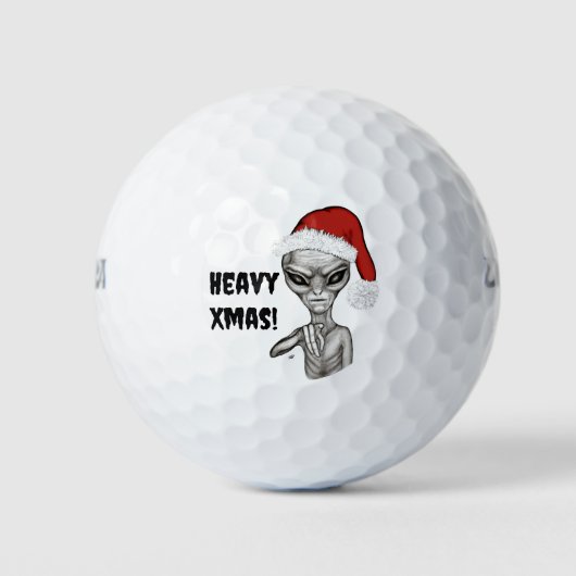 Balles De Golf Mauvais Alien, Lourds Noël ! (Devant)
