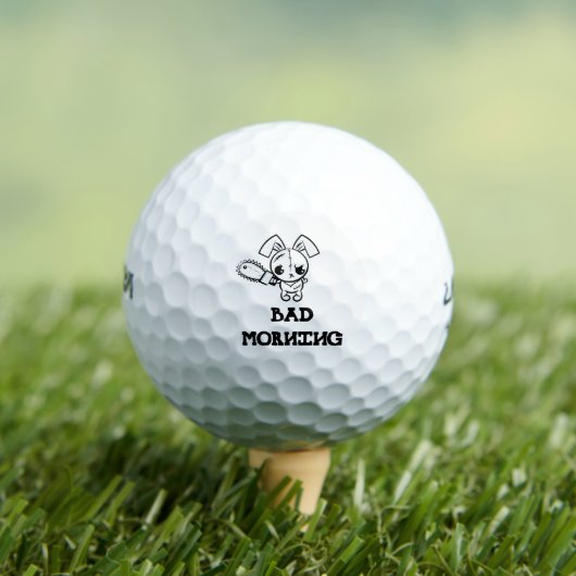Balles De Golf Mauvais Matin Grumpy Lapin Voodoo (T-shirt Insitu)