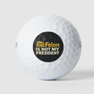 Balles De Golf McFelon N'Est Pas Mon Président Trump Patriotique