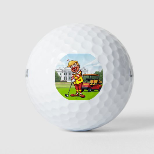 Balles De Golf McTrump met votre temps à l'oeuvre (Devant)