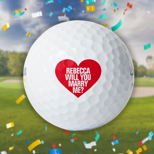 Balles De Golf Me marierez-vous une proposition de mariage sur me