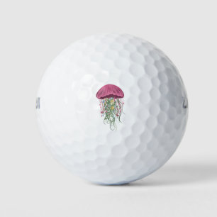 Balles De Golf Méduses et fleurs