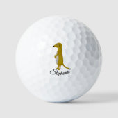 Balles De Golf Meerkat Design (Recto)