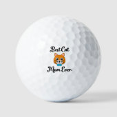 Balles De Golf Meilleur Cat Maman jamais (Recto)