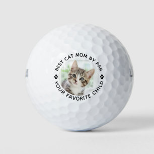 Balles De Golf Meilleur CAT MOM Par Empreinte de patte Photo pers