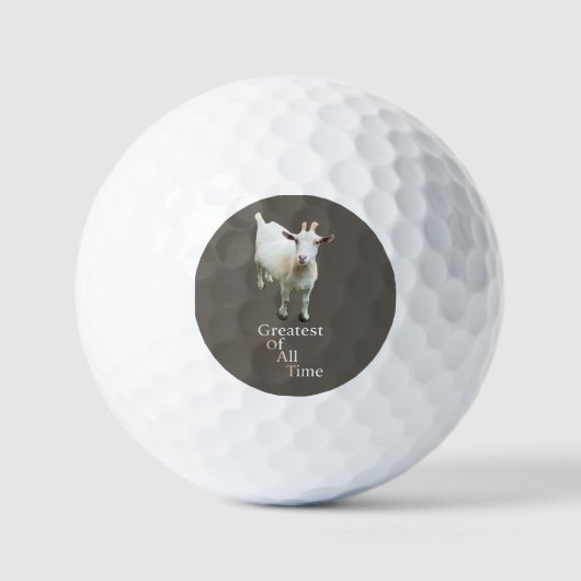 Balles De Golf Meilleur de tous les temps Chèvre (Recto)