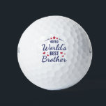 Balles De Golf Meilleur Frère du monde<br><div class="desc">Un cadeau amusant et unique pour le meilleur frère amoureux du golf au monde! "World's Best Brother" est écrit dans la typographie moderne.</div>