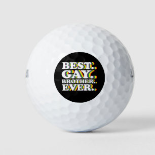 Balles De Golf Meilleur Frère gay Jamais Famille LGBTQ Pride Arc 
