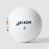 Balles De Golf Meilleur Garçon d'Honneur Par Retro Mariage Cadeau (Logo)