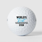 Balles De Golf Meilleur grand-père du monde (Devant)